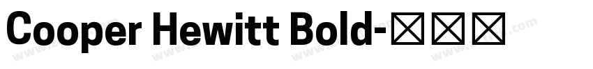 Cooper Hewitt Bold字体转换
